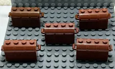 Lego 4738a 4738b Treasure chest brown x5