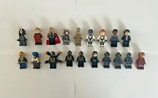 LEGO Marvel Avengers Minifigure Lot - Iron Man,Thor,Winter Soldier,Ultron,Groot