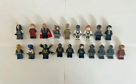 LEGO Marvel Avengers Minifigure Lot - Iron Man,Thor,Winter Soldier,Ultron,Groot