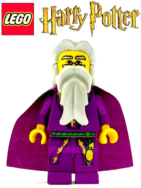 LEGO HARRY POTTER 4707 4709 4729 ALBUS DUMBLEDORE MINIFIGURE HP008 (YELLOW)