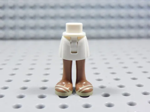 LEGO Friends Legs Pants w/ White Skirt Minifig BG