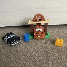 Lego Duplo Disney Pixar Cars Set 5814 Mater's Yard Sheriff Tow Mater COMPLETE!