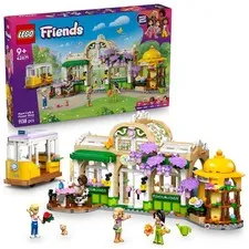 LEGO Friends Plant Café & Flower Shop Toy with 4 Mini Dolls, a Pet Cat Figure, T
