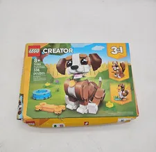 LEGO Creator 3-in-1 Playful Puppy 336 Pcs, 31382, 8+ Damaged Box