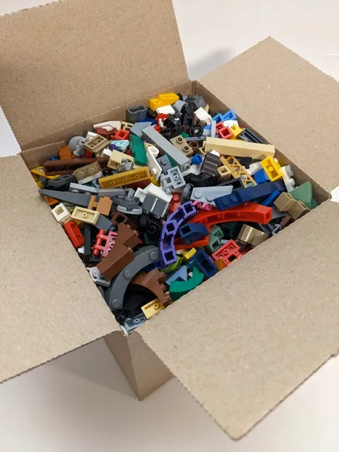 3 Lbs LEGO Small Pieces Random Bulk Lot Bricks Plates Detail Finishing Cleaned