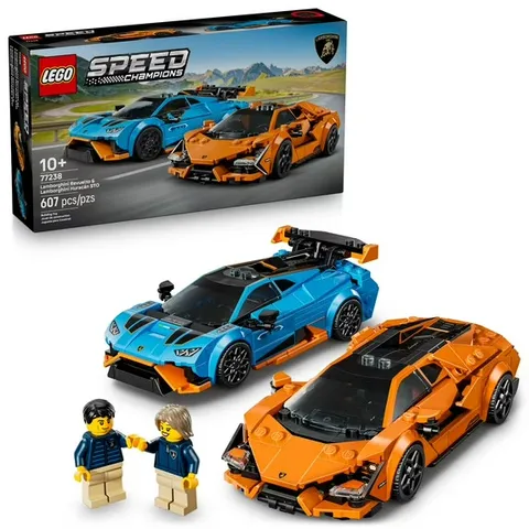LEGO Speed Champions Lamborghini Revuelto & Huracán STO Car Building Set Toy