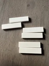LEGO 2431 White Tile 1x4 - 6 Pieces