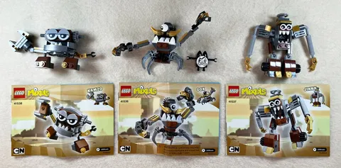 Lego Mixels Series 5 Set: Kamzo, Gox, Jinky, Excellent Condition