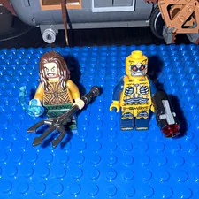 LEGO Retired Rare Aquaman and Parademons Minifigure Lot 2 Accessories Trident