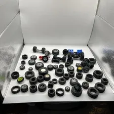 Lego 62 Tires Wheels Vehicle Technics Lot Assortment Sets Rims Axles Parts