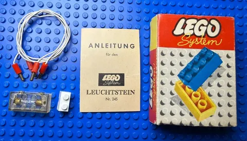LEGO System Lighting Device Pack 245-1 1950's 50's Vintage COMPLETE - Slide out