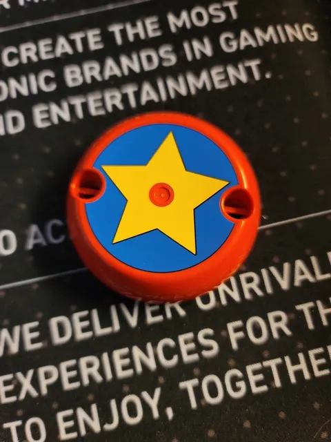 LEGO Parts Red Cylinder Hemisphere 7x7 Flat Pod Half #1974, Sonic Hedgehog Sets