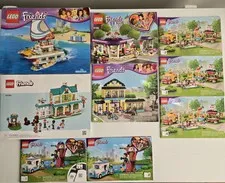 Lego Friends Sunshine Catamaran 41317 Instruction Manual Booklet Only Lot Of 9