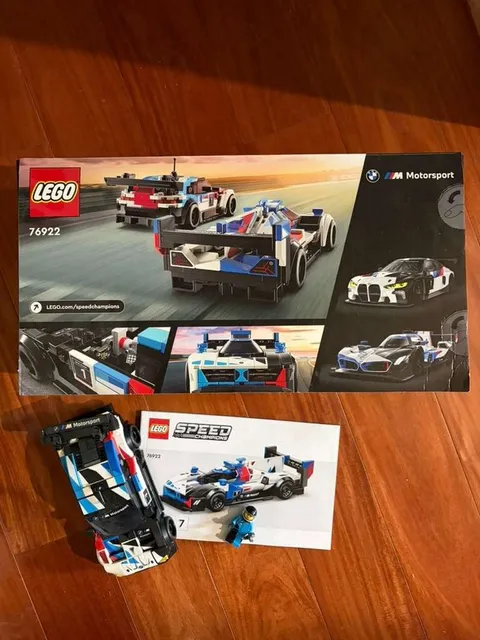 LEGO Speed Champions BMW M4 GT3 & BMW M Hybrid V8 Race Cars 76922 Toy Loc Ben