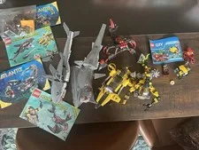 Lego Aqua Raiders And Atlantis Incomplete And Complete Sets Lot Dusty