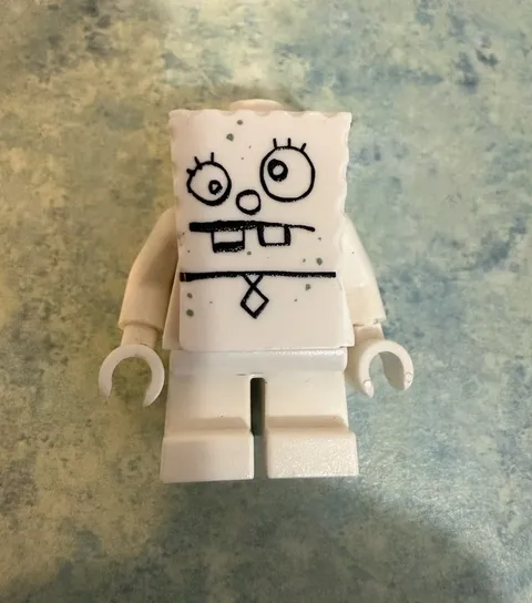 LEGO SpongeBob SquarePants Custom Printed Doodle Bob Minifigure
