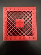 Lego 1x 4151 Grid Mesh Plate Red 6989 4151a