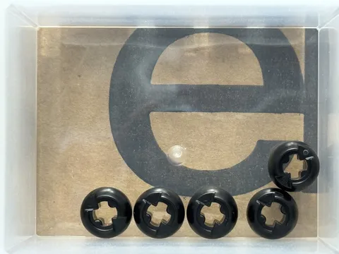LEGO Parts - Black Technic Ball Joint with Through Axle Hole - No 53585 - QTY 5