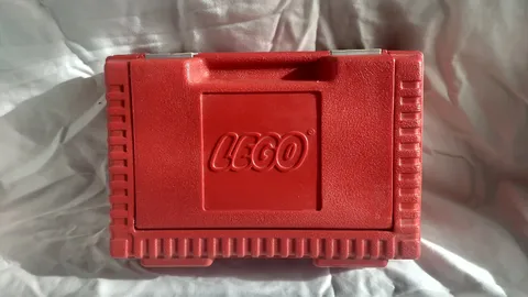 LEGO: Vintage 1984 Red Carrying Case Box with Lift Top | Classic Original