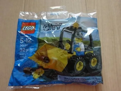 LEGO City Mini Bulldozer Vehicle Set 30151 Package Damaged