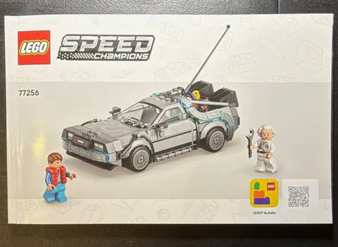 LEGO Speed Champions 77256 Back to the Future Time Machine Manual Booklet