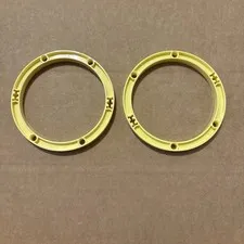 Lot Of 2 Lego Cool Yellow Support 11x11 Circle Beam Part 77107