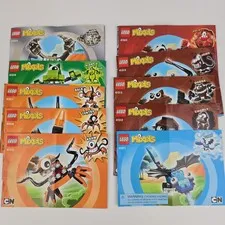 LEGO Mixels Instruction Manuals Only lot - 10 Books Total