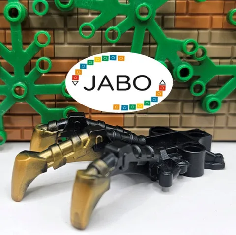 (S18/10/5) LEGO Bionicle 53562pb02 Piraka Foot Foot Clawed Black Gold
