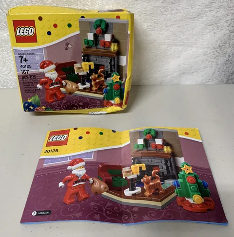 Lego Box and Manual for 40125 Santa Christmas NO LEGOS B1
