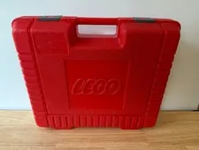Vintage 1985 LEGO Hard Red Plastic Carry Case Storage Briefcase Suitcase Empty