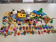 Lego Mix Lot Minifigs-Bricks-Animals-Accessories