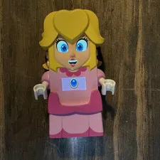 LEGO Super Mario Princess Peach 71441 Figure ONLY Missing Crown + Earrings Works