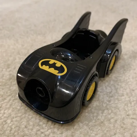 Lego Duplo Batman Batmobile Black Yellow 5" Toy Car Vehicle 2 Pcs 2012