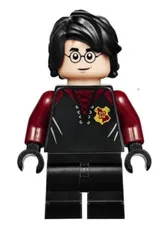 LEGO Harry Potter Black Dark Red Tournament Uniform Minifigure HP176