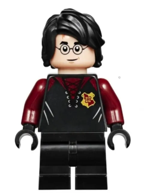 LEGO Harry Potter Black Dark Red Tournament Uniform Minifigure HP176