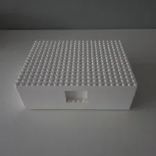 IKEA BYGGLEK Lego Medium Storage Box with Lid White 7"x5"x2"