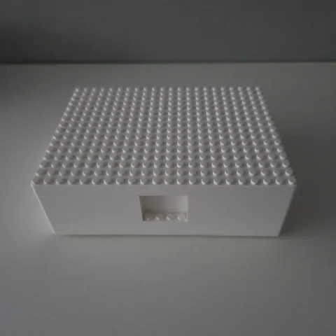 IKEA BYGGLEK Lego Medium Storage Box with Lid White 7"x5"x2"