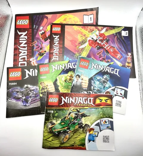 LEGO Ninjago Booklet Lot Manuals Only
