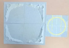 Vintage LEGO 4X Space Moon Crater Raised Plates & Lunar Landing Plate: Read