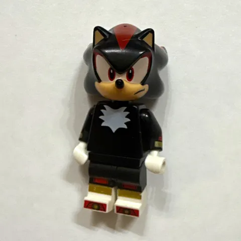 LEGO minifigure Shadow the Hedgehog - Closed Mouth son012