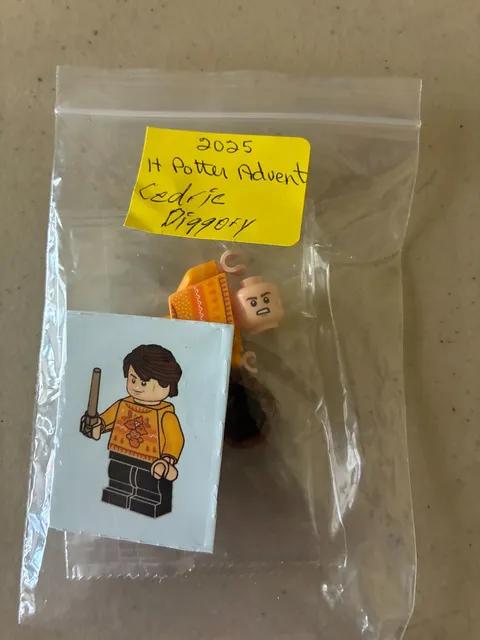 LEGO - 2025 HARRY POTTER ADVENT - "CEDRIC DIGGORY" NEVER OPENED
