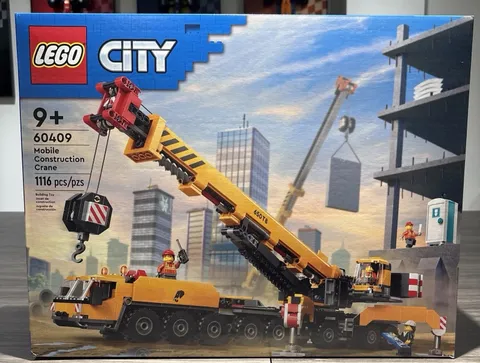 LEGO City 60409 Yellow Mobile Construction Crane — New, Factory Sealed, Unopened