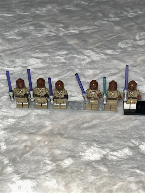 Lot Of 6 Lego Star Wars Mace Windu Minfigures Sw0479 Sw1205 See Pictures