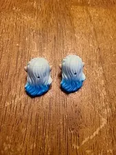 LEGO Elf Hair Blue with Ears Minifigure Elves Long Two Tone Friends Lot Of 2 