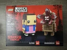 LEGO 40549 Stranger Things Demogorgon & Eleven BRICKHEADZ Sealed Retired