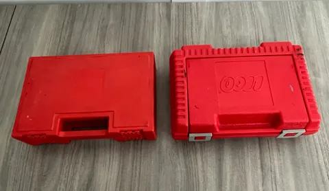 Vintage Lego 1984/1985 Red Lego Carrying Cases Set Of 2