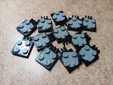 LEGO BULK LOT 12 2X2 TURNTABLE PLATE 3 FINGER COMPLETE ASSEMBLY #251 #3679