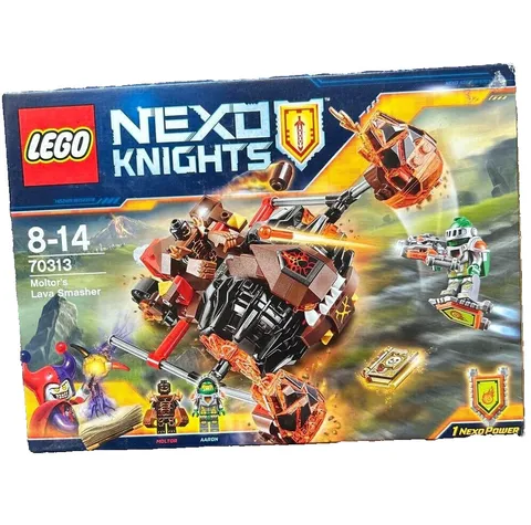 LEGO 70313 Nexo Knights Moltor's Lava Smasher 2016 Lava Monster Sealed Box Set