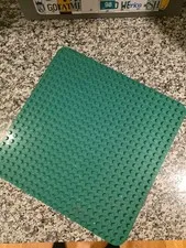 LEGO Duplo Green Baseplate - Green Plastic Baseplate Building Plate, 1 Piece