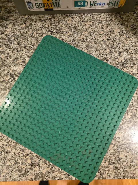 LEGO Duplo Green Baseplate - Green Plastic Baseplate Building Plate, 1 Piece